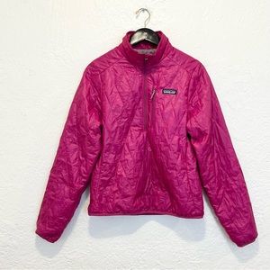 Patagonia Women's Diamond Quilted Pullover Nanopuff Jacket - Pink